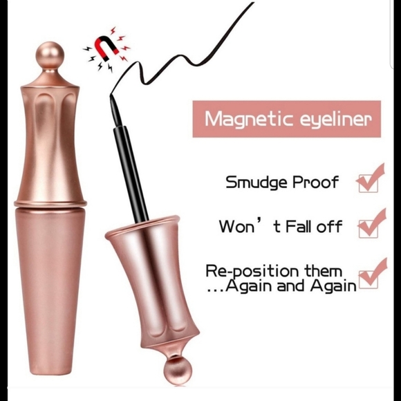 Magnetic false eyelashes eyeliner set with mirror - Picture 4 of 9